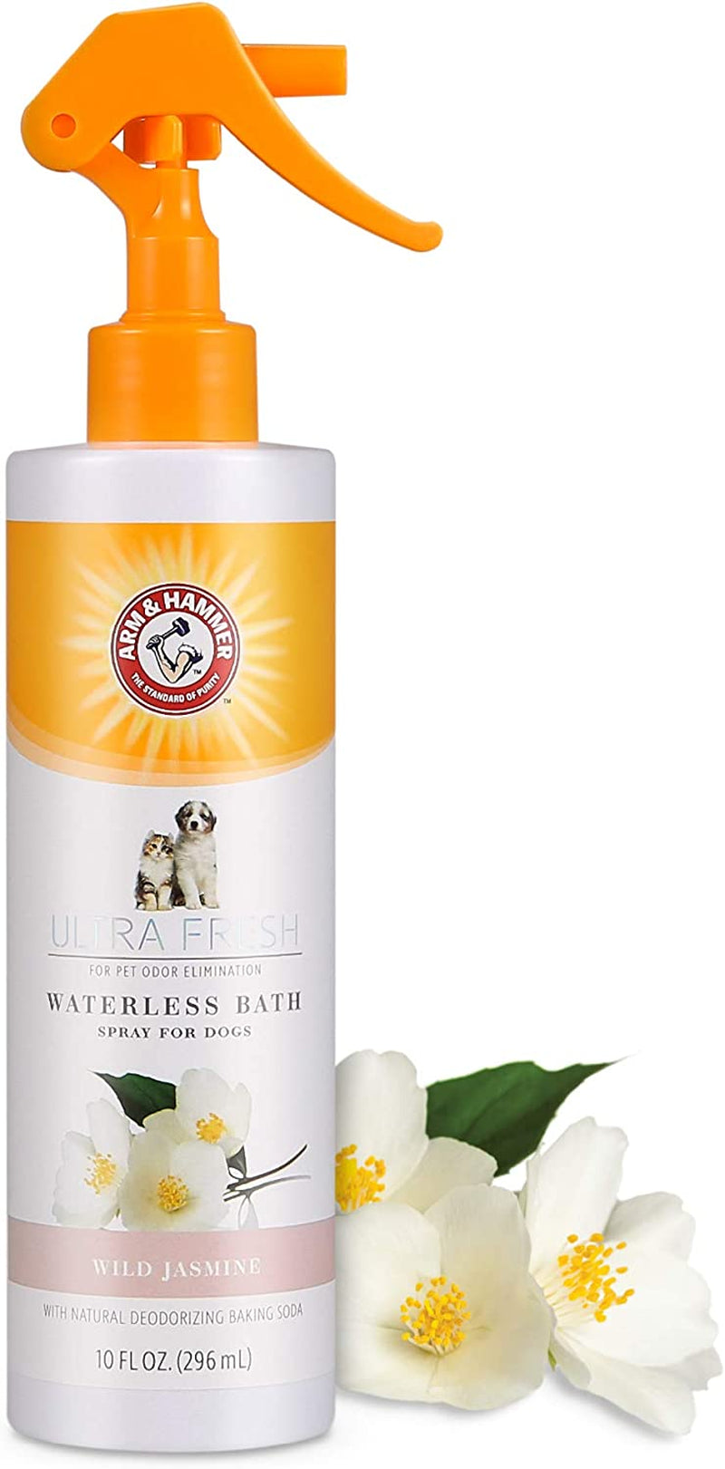 Arm & Hammer for Pets Ultra Fresh Waterless Bath Spray for Dogs in White Jasmine Scent | Dry Dog Shampoo, Dog Spray | Waterless Dog Shampoo and Dog Deodorizing Spray, Dog Spray Deodorizer Perfume