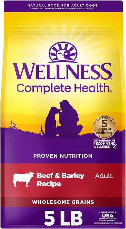 Wellness Complete Health Adult Beef & Barley Recipe 5 Lbs.