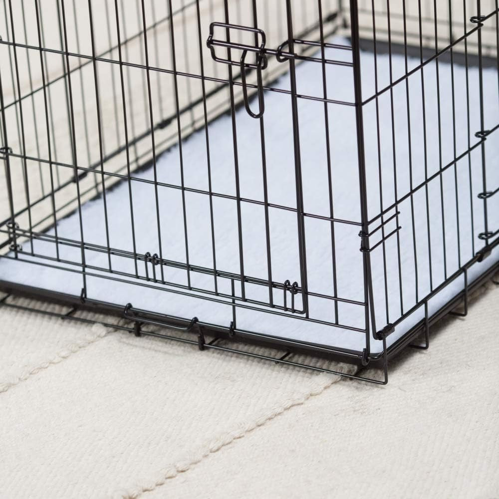 Precision Pet Products Two Door Provalue Wire Dog Crate, 30 Inch, for Pets 30-50 Lbs, with 5-Point Locking System