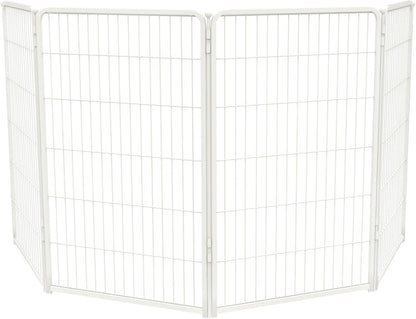 FXW Homeplus Dog Playpen Designed for Indoor Use, 45" Height for Large Dogs, White│Patented