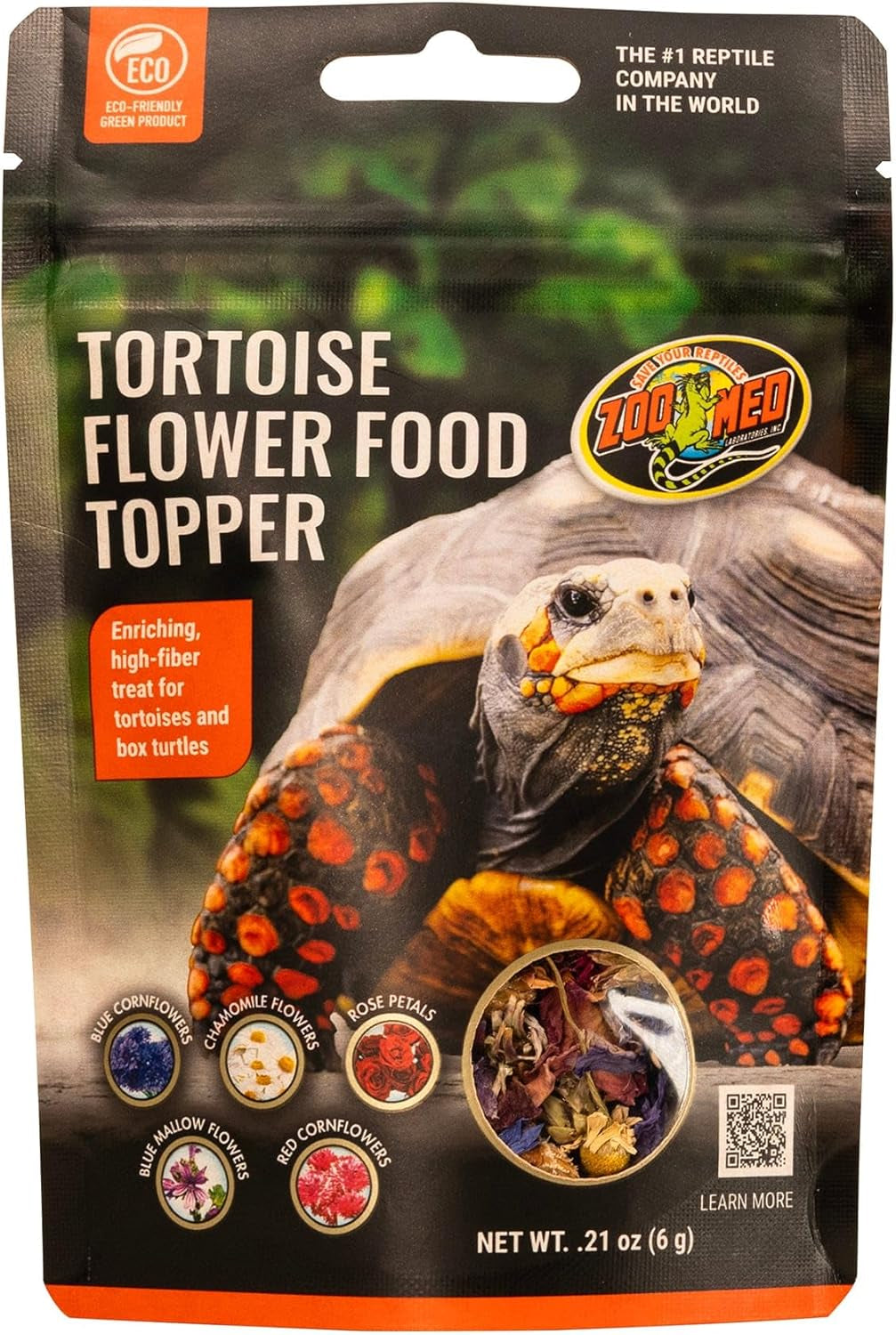 Zoo Med Tortoise & Box Turtle Flower Food Topper 0.21 oz.