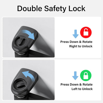 Retractable Baby Gates for Stairs No Drill, Probebi Retractable Dog Gate Indoor Extends to 54" Wide 34" Tall, Child Gates for Doorways, Stair Gate Use for Outdoor, Hallways, Doorways, Deck, Porch