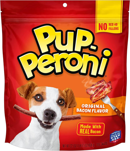 Pup-Peroni Dog Treats, Original Bacon Flavor, 22.5 Ounce, Made with Real Bacon, No Red 40 or Fillers