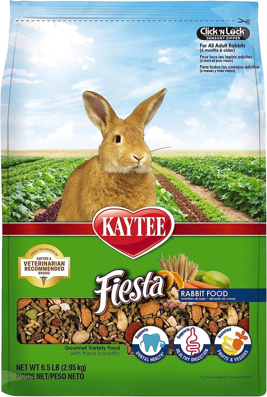 Kaytee Fiesta Pet Rabbit Food, 6.5 Pound