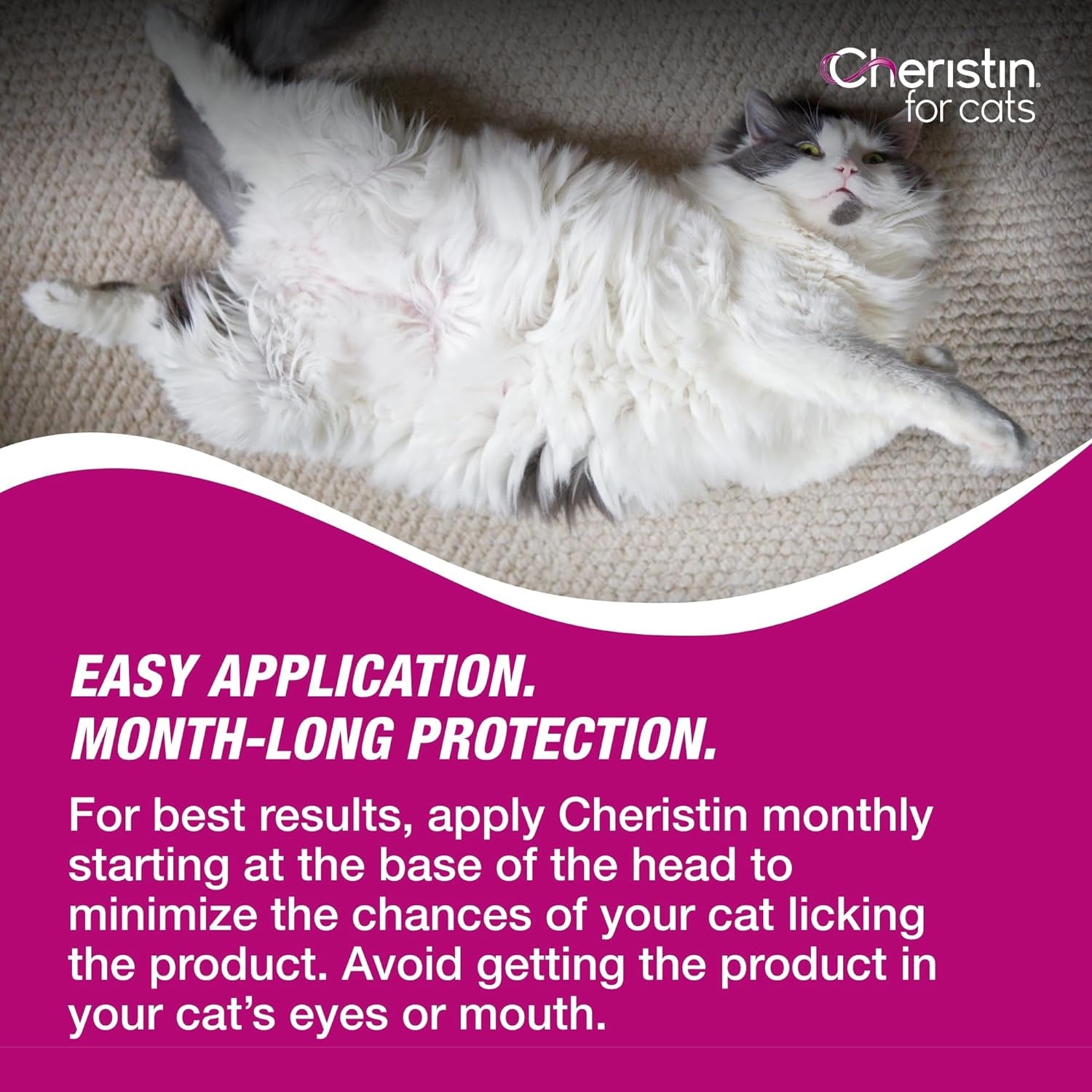 Cat Cheristin Cat Flea Treatment & Prevention for Cats | 1 Topical Dose Provides up to 6 Weeks of Coverage | 1 Ct.