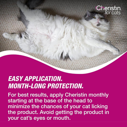 Cat Cheristin Cat Flea Treatment & Prevention for Cats | 1 Topical Dose Provides up to 6 Weeks of Coverage | 6 Ct.