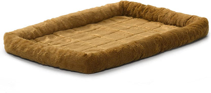 Midwest Homes for Pets Bolster Cinnamon Pet Bed for Dogs & Cats W/ Comfortable Bolster | Ideal for Extra Large Dog Breeds & Fits a 48-Inch Crate | Easy Maintenance Machine Wash & Dry | 48L-Inch