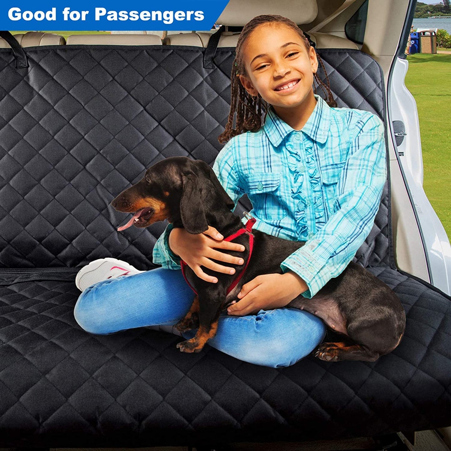 Car Seat Cover, Waterproof, Durable and Non-Slip, Pet Car Seat Cover for Dogs, Universal Size, Fits Cars, Trucks and Suvs