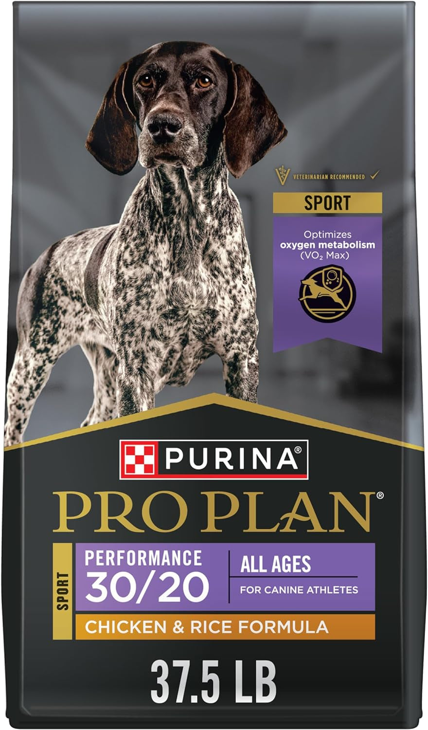 Purina Pro Plan High Calorie, High Protein Dry Dog Food, 30/20 Chicken & Rice Formula - 37.5 Lb. Bag