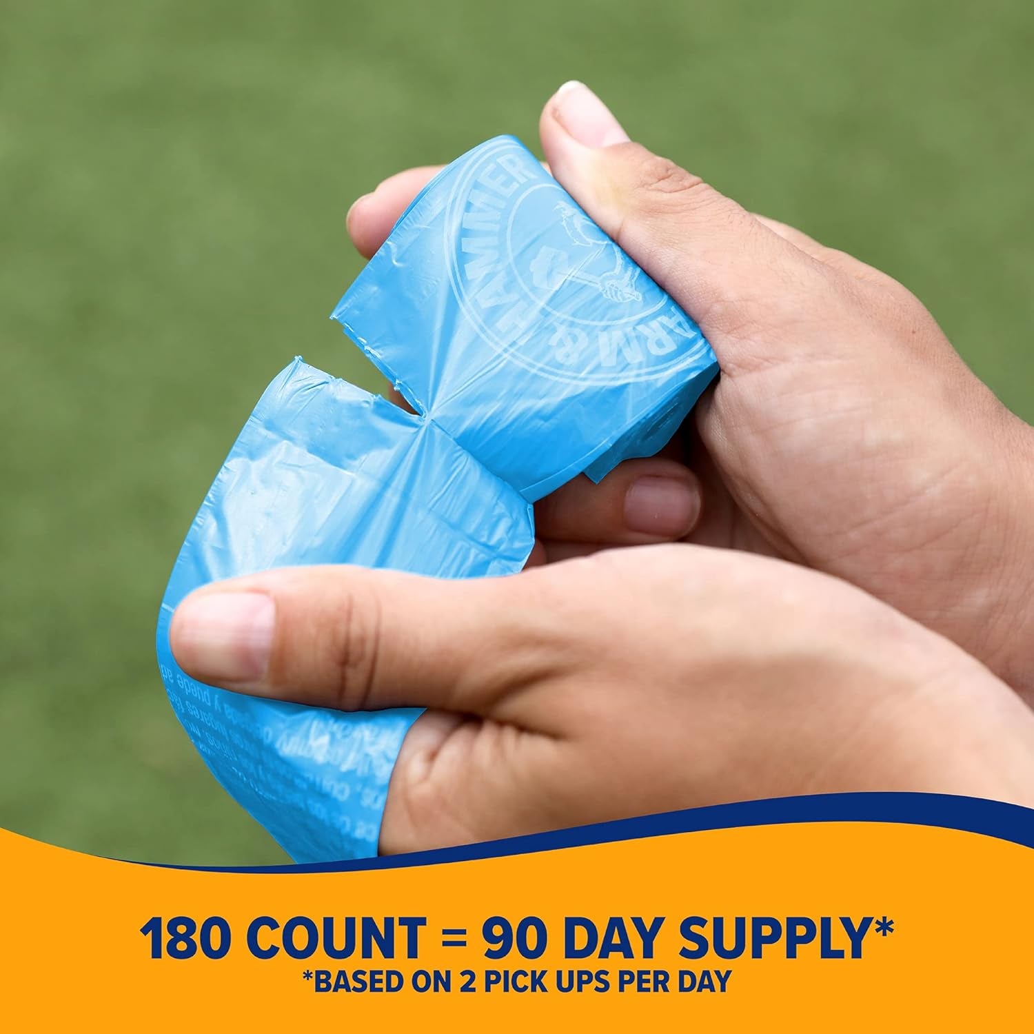 Arm & Hammer Durable Disposable Dog and Cat Waste Bags with Activated Baking Soda, 90 Dog Poop Bags, 9 X 14 Inches