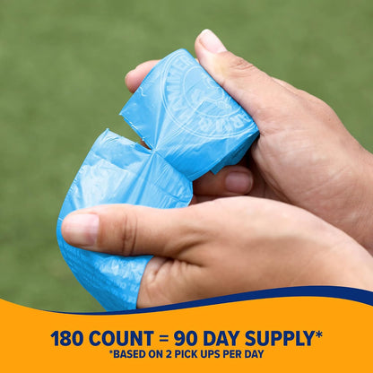 Arm & Hammer Durable Disposable Dog and Cat Waste Bags with Activated Baking Soda, 90 Dog Poop Bags, 9 X 14 Inches