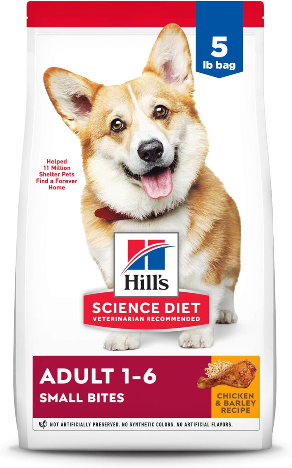 Hill'S Science Diet Dry Dog Food, Adult, Small Bites, Chicken & Barley Recipe, 5 Lb. Bag