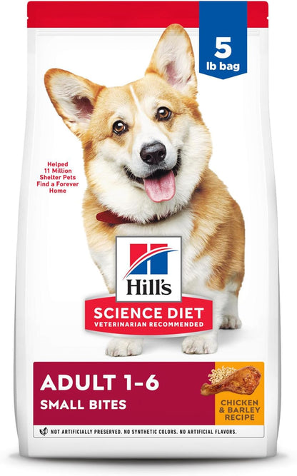 Hill'S Science Diet Dry Dog Food, Adult, Small Bites, Chicken & Barley Recipe, 35 Lb. Bag