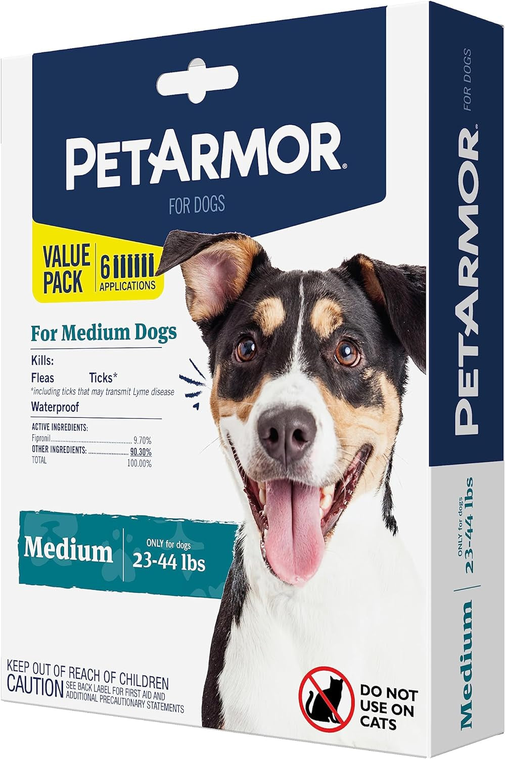 Petarmor for Dogs, Flea and Tick Treatment for Medium Dogs (23-44 Pounds), Includes 6 Month Supply of Topical Flea Treatments