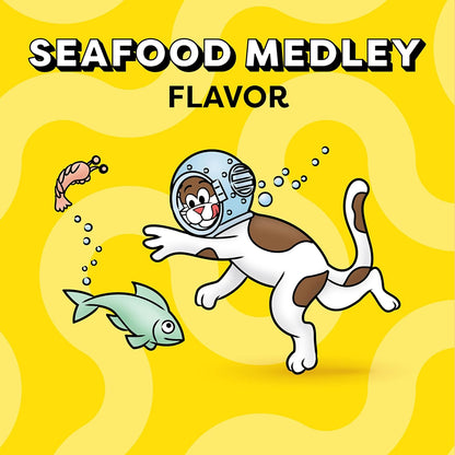 Temptations Classic Treats for Cats Seafood Medley Flavor 3 Ounces (Pack of 12)