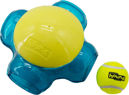 Outward Hound Tennis Maze Craze Interactive Squeaky Dog Toy, Green