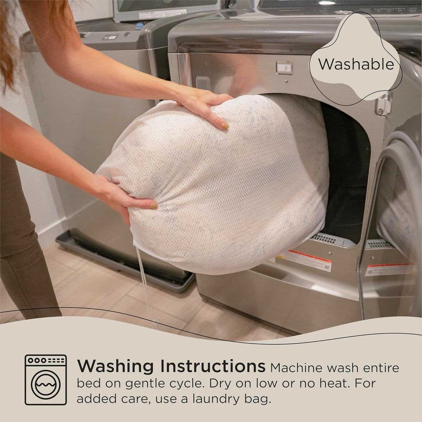 Best Friends by Sheri the Original Calming Donut Cat and Dog Bed in Lux Fur Navy, Extra Large 45"