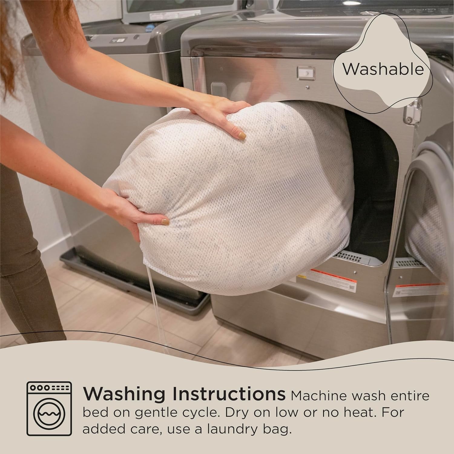 Best Friends by Sheri the Original Calming Donut Cat and Dog Bed in Lux Fur Navy, Extra Large 45"