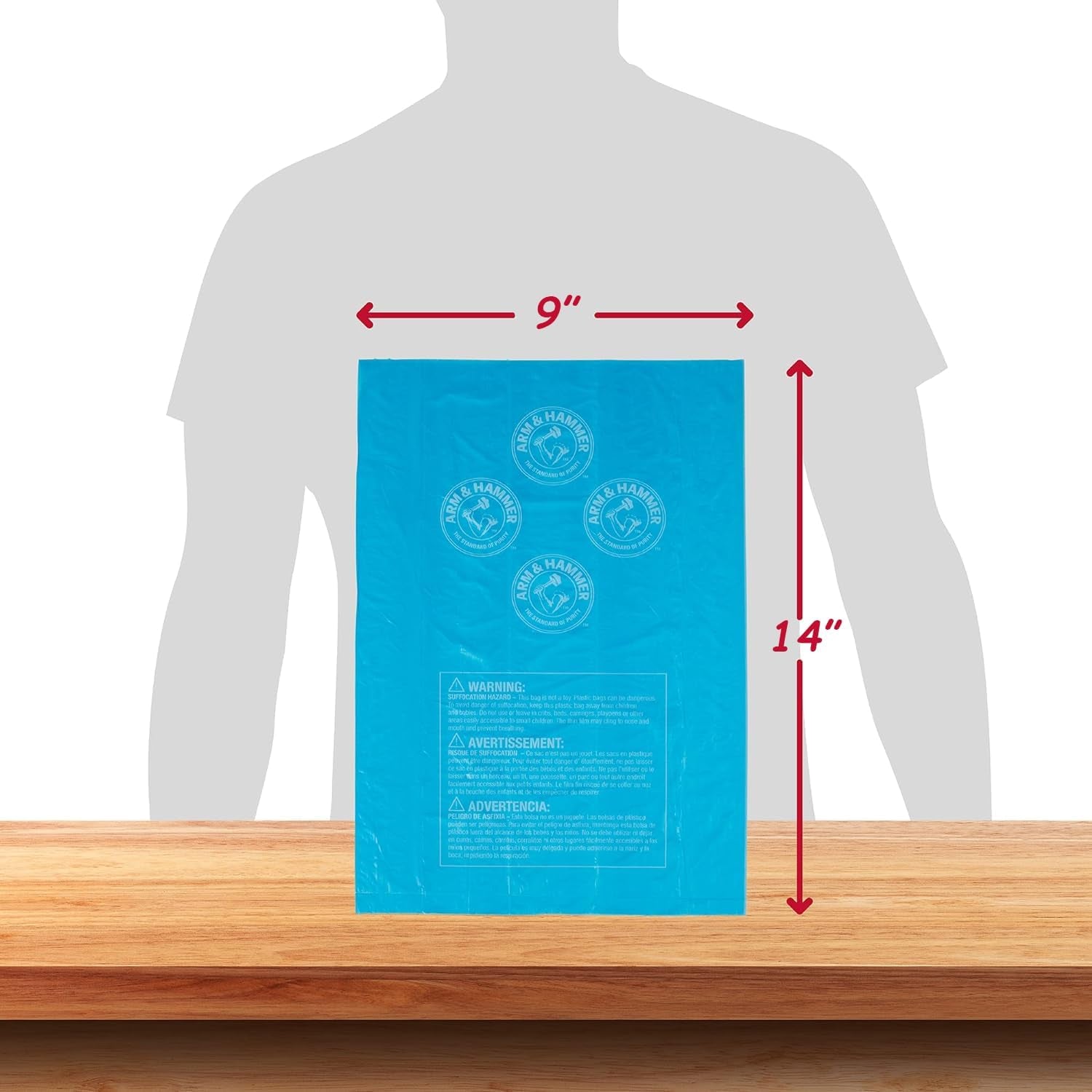 Arm & Hammer Durable Disposable Dog and Cat Waste Bags with Activated Baking Soda, 90 Dog Poop Bags, 9 X 14 Inches