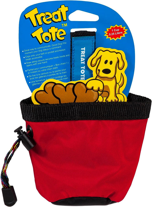 Chuckit Treat Tote Dog Treat Pouch for Puppy Training, 1 Cup Capacity, Assorted Colors