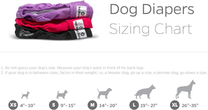 Pet Parents Premium Washable Dog Diapers & Extendrs, (3Pack) of Female Dog Diapers, Color: Samba, Size: Small Dog Diapers