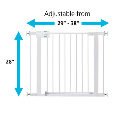 Safety 1St Extra Wide Baby Gate with Door: Premium Child Safety Gate, Extra Tall Baby Gate, Easy Installation, 36" Tall & Wide, Fits between 29" and 47"