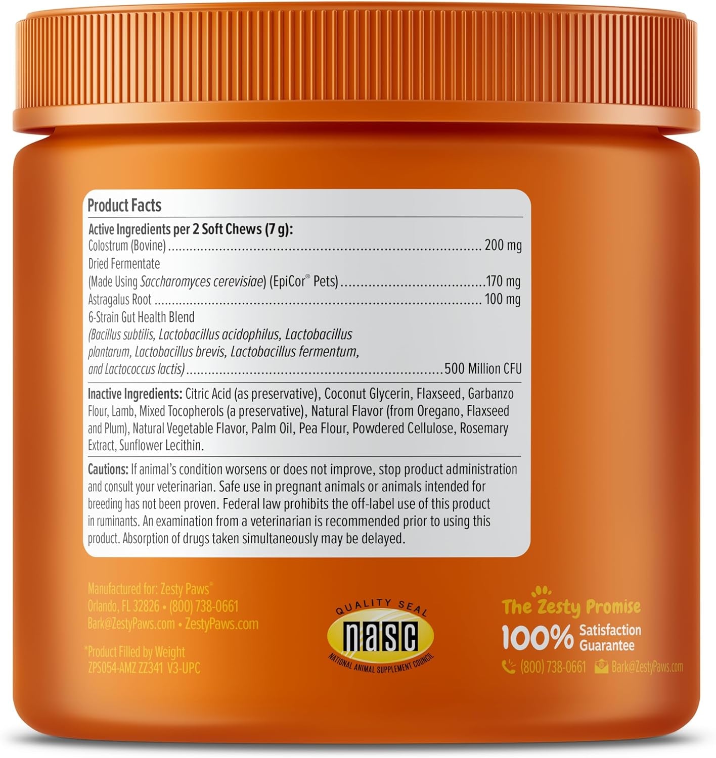 Zesty Paws Dog Allergy Relief - anti Itch Supplement - Omega 3 Probiotics for Dogs - Salmon Oil Digestive Health - Soft Chews for Skin & Seasonal Allergies - with Epicor Pets - PB - 90 Count