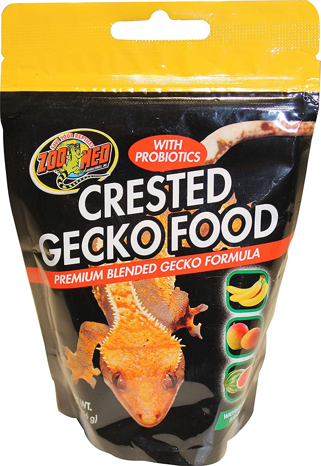 Zoo Med Watermelon Flavor Crested Gecko Food for Reptiles, 2 oz.