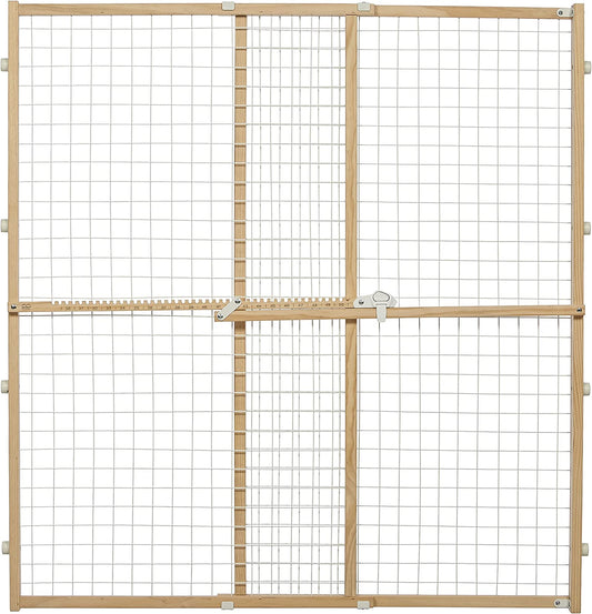 Midwest Homes for Pets Wire Mesh Pet Safety Gate, 44 Inches Tall & Expands 29-50 Inches Wide, Large