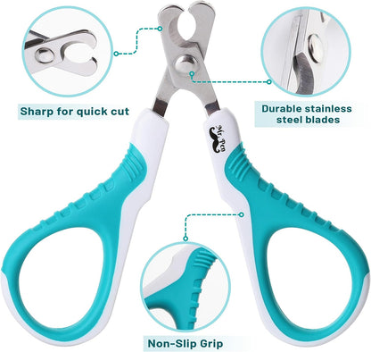 Mr. Pen- Cat Nail Clipper, Sky Blue & Dark Gray Cat Nail Trimmer, Cat Nail Clippers, Cat Claw Clippers, Cat Clippers for Nails, Pet Nail Clippers, Kitten Nail Clipper, Small Dog Nail Clipper