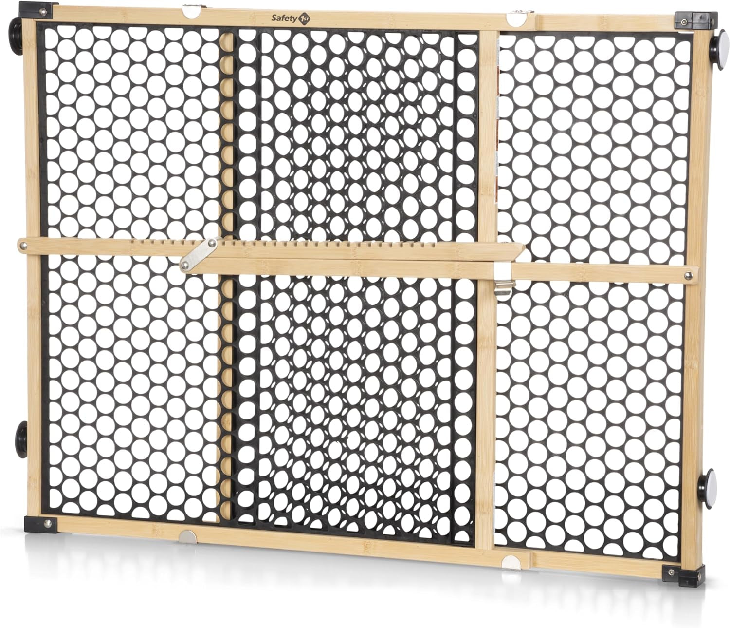 Safety 1St Eco-Friendly Nature Next Bamboo Gate, Bamboo and Black, Fits Spaces between 28" and 42" Wide