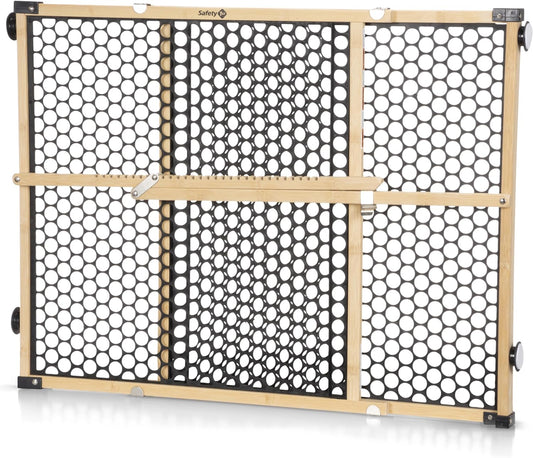 Safety 1St Eco-Friendly Nature Next Bamboo Gate, Bamboo and Black, Fits Spaces between 28" and 42" Wide