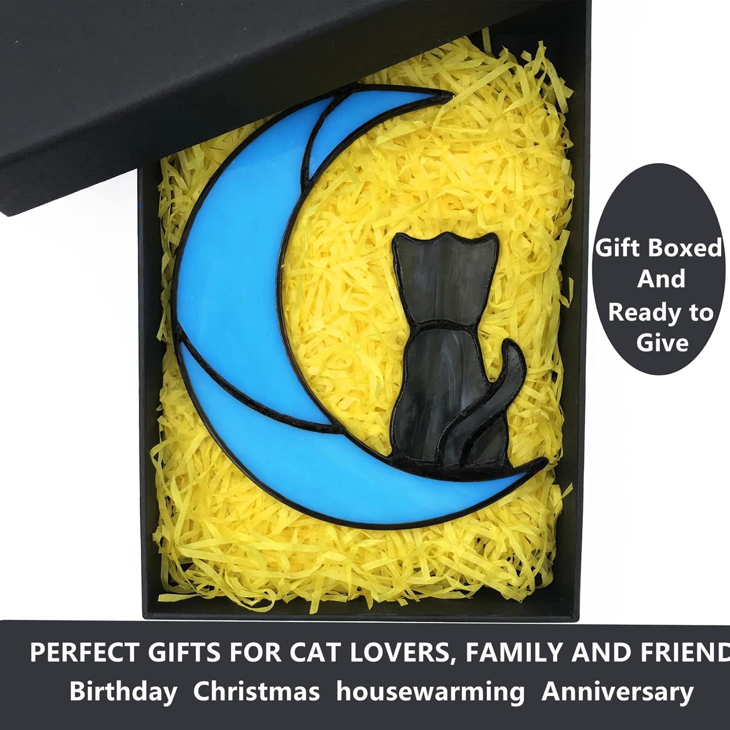 Stained Glass Rainbow Bridge Pet Memorial Gifts for Dogs,Yellow Dog Memorial Gifts for Loss of Dog,Suncather for Window Hanging,In Memory of Dog Passing Away Gifts,Loss of Dog Sympathy Gift