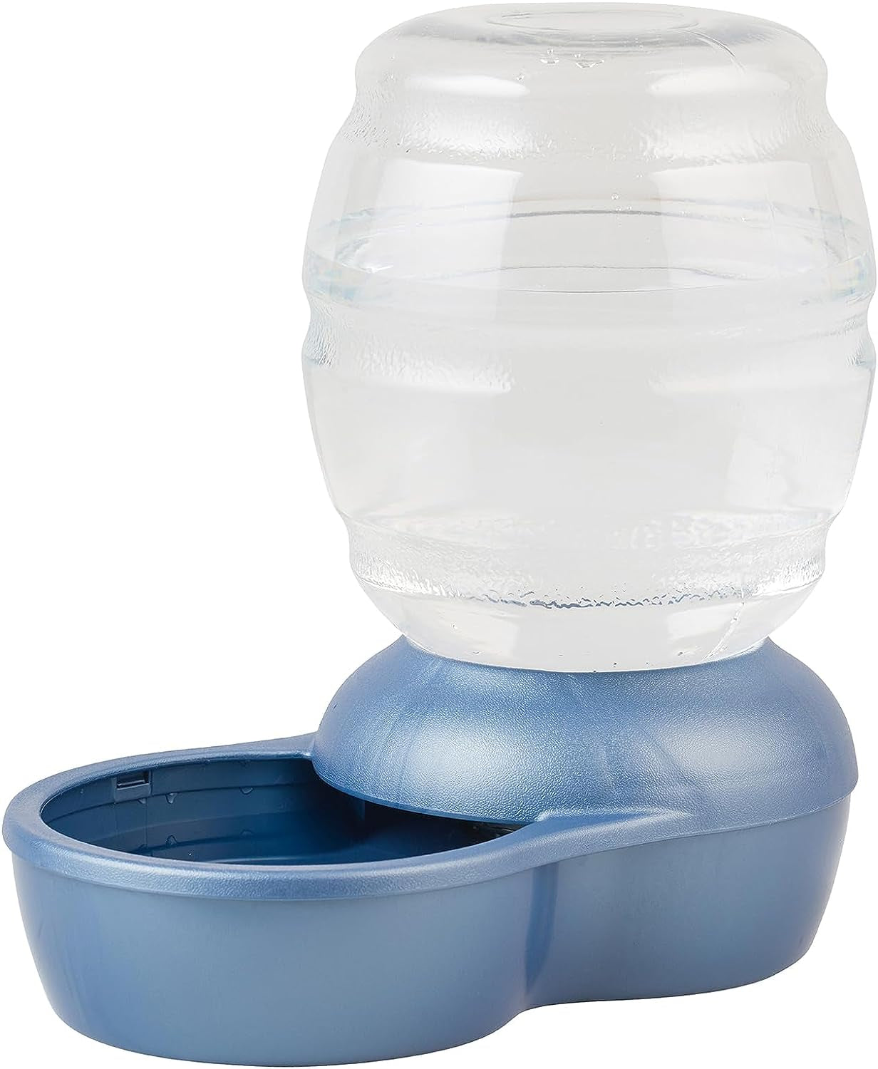 Petmate Replendish Gravity Waterer Cat and Dog Water Dispenser 0.5 GAL, Blue, Made in USA