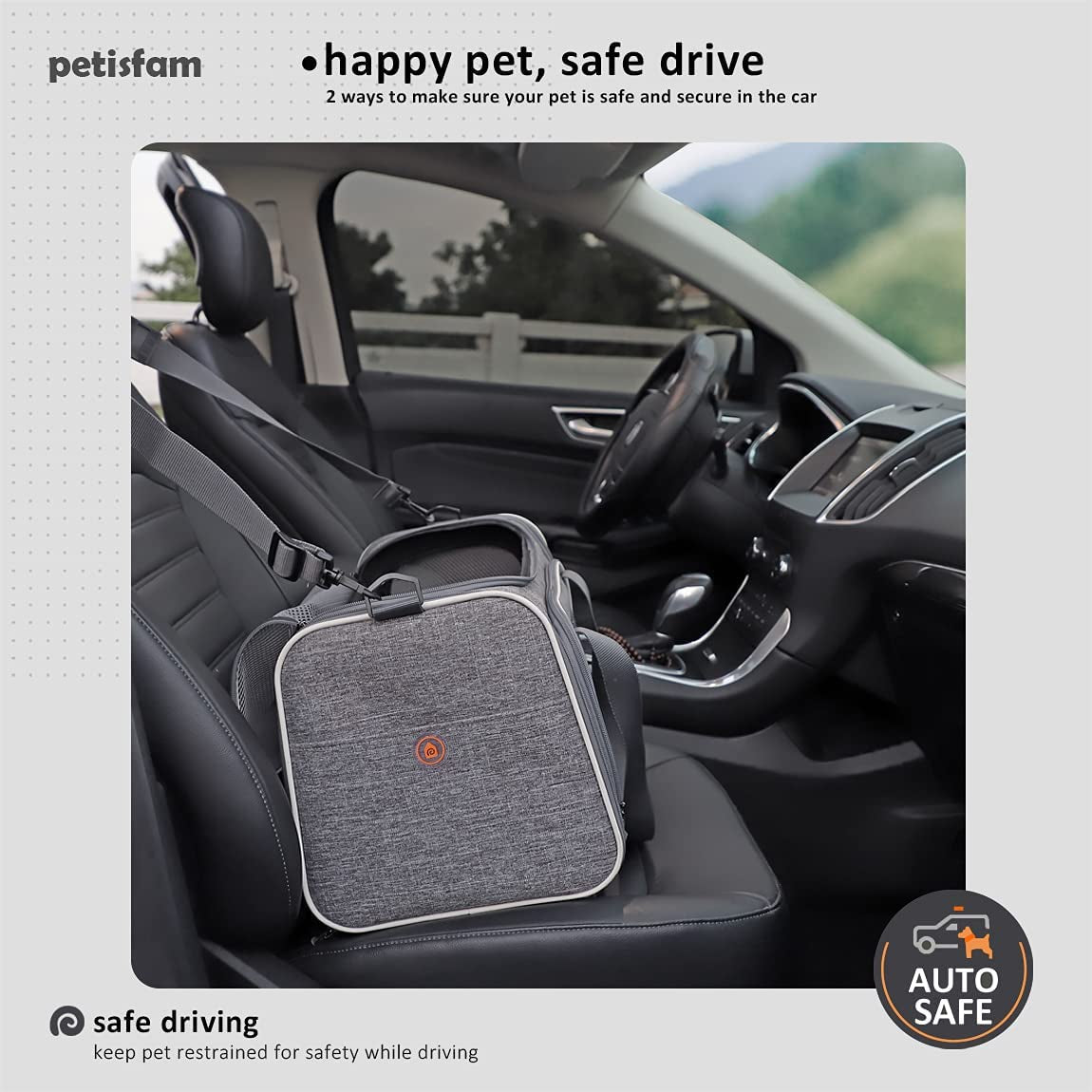 Petisfam Easy Load Pet Carrier for Medium Cats and Small Dogs