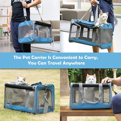 Pet Carrier for Large and Medium Cats, Soft-Sided Pet Carrier for Big Medium Cats and Puppy, Dog Carriers Cat Carriers Pet Privacy Protection Travel Carriers