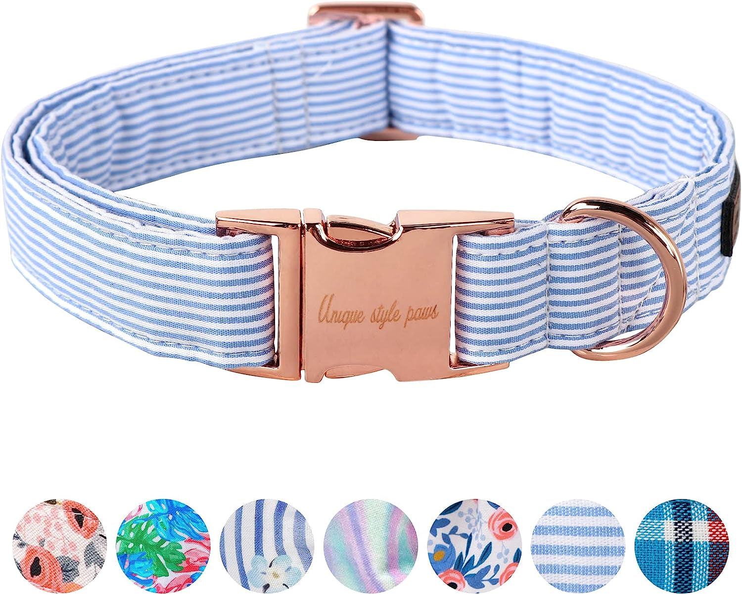 Unique Style Paws Dog Collar Metal Buckle Collar Gift for Small Medium Large Boys Girls Dogs