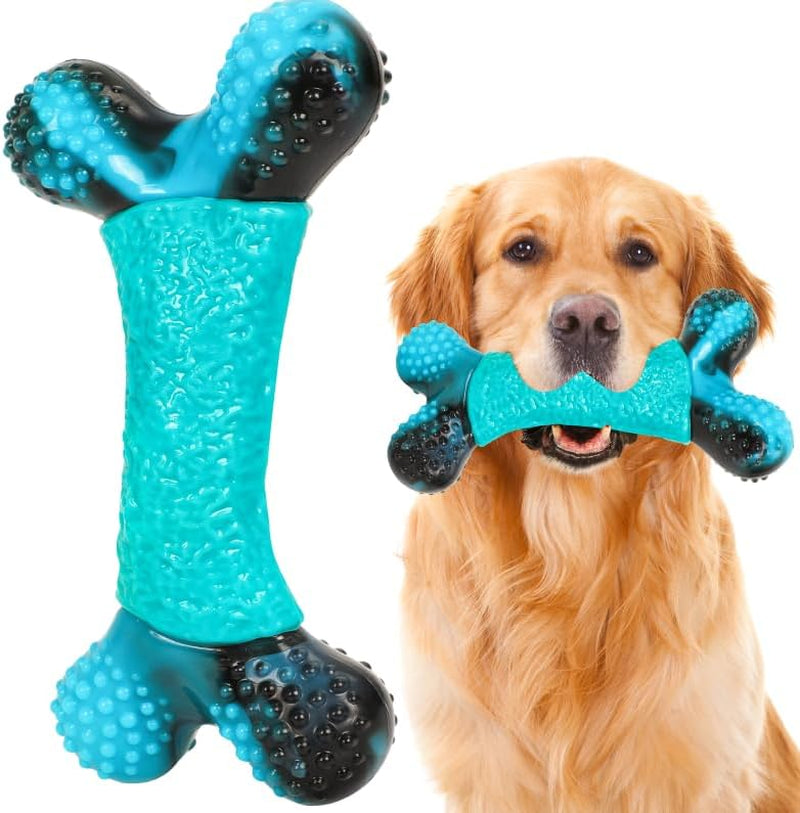 Dog Toys for Aggressive Chewers Indestructible Dog Toys Durable Dog Chew Toys for Large/Medium Breed, Real Bacon Flavored Best Dog Toys to Keep Them Busy