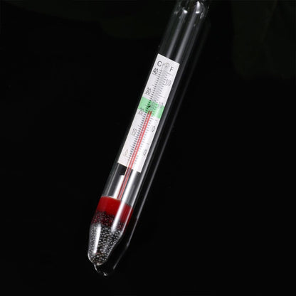 balacoo Aquarium Glass Hydrometer - 4 pcs Fish Tank Hydrometer with Thermometer Aquarium Glass Fish Tank Float Hydrometer