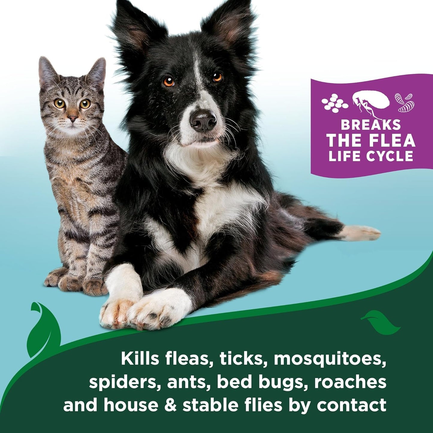 Vet’S Best Flea & Tick Waterless Bath for Cats – Cat Waterless Bath – Cotton Spice Scent – Natural Flea and Tick Prevention – Kills Fleas & Ticks on Contact – 8Oz