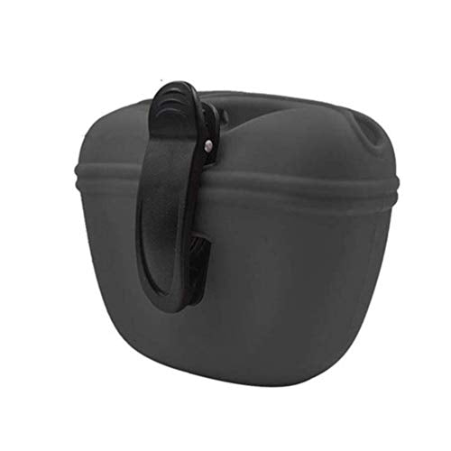 RoyalCare Silicone Dog Treat Pouch-Small Training Bag-Portable Dog Treat Bag for Leash with Magnetic Closure and Waist Clip[US Design Patent]