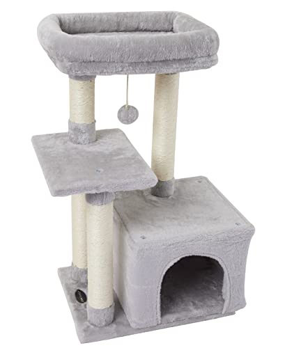Cute Cat Tree Kitten Cat Tower Condo Cat Furniture Sisal Scratching Posts G