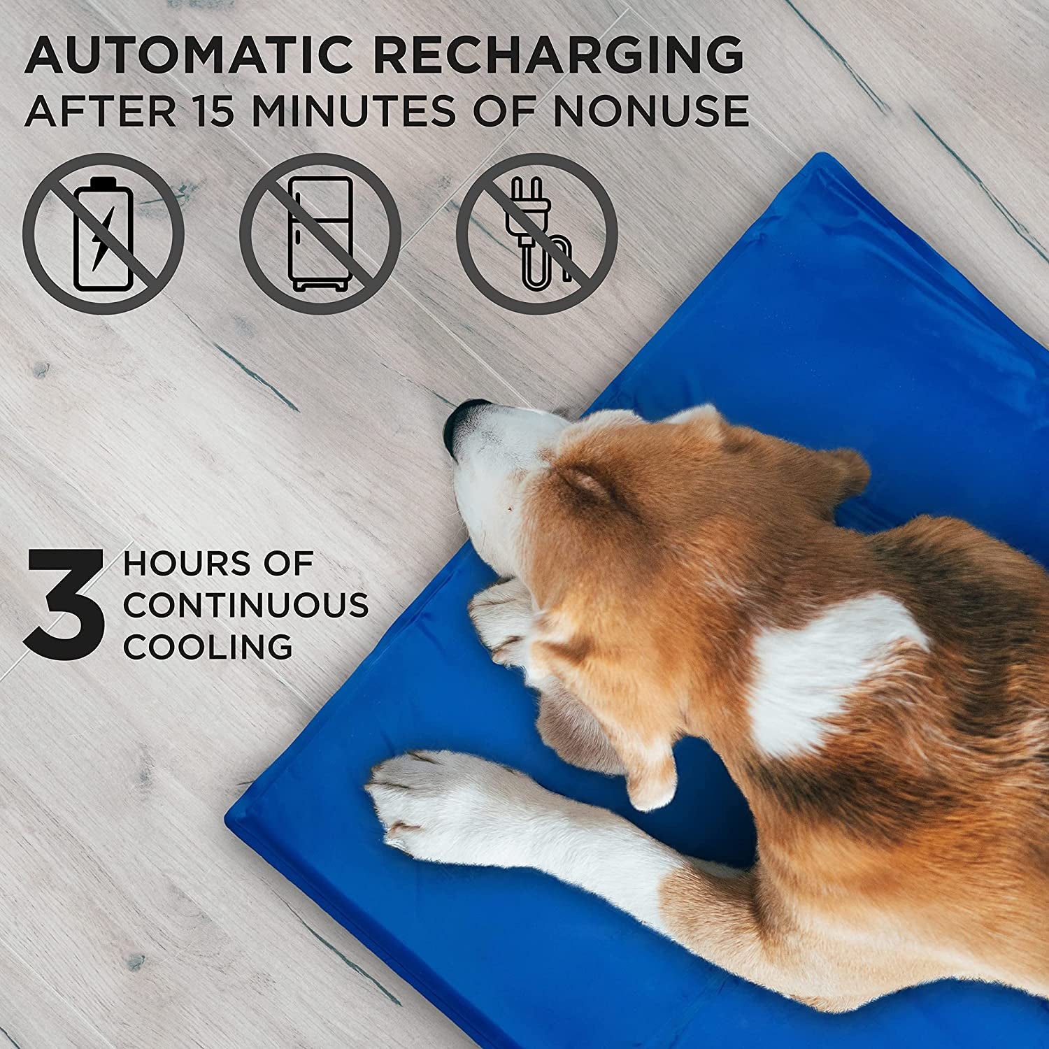 Arf Pets Dog Cooling Mat 23” X 35” Pad for Kennels, Crates, Beds, Non-Toxic, Durable Solid Self Cooling Gel No Refrigeration or Electricity Needed