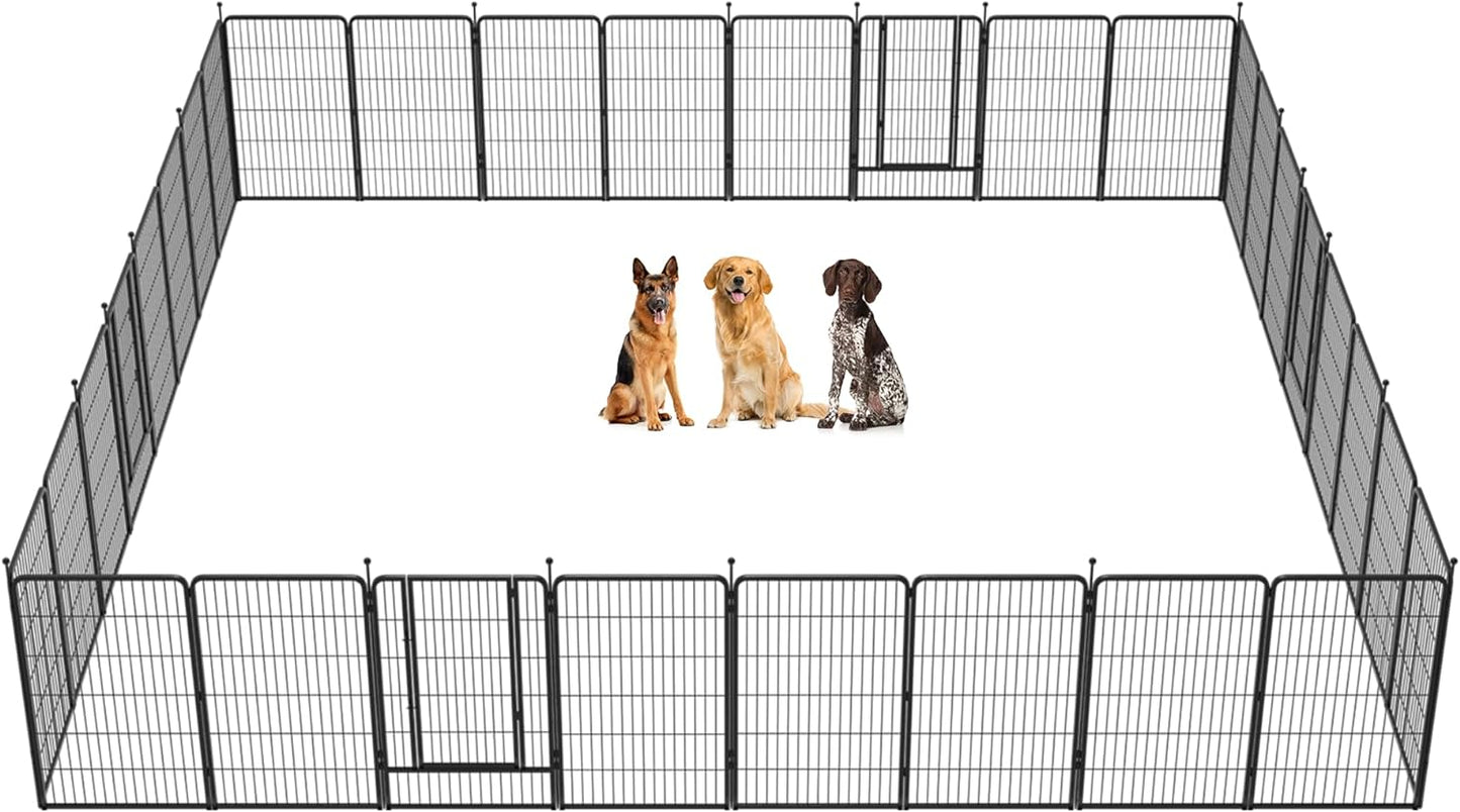 FXW Instant Dog Playpen Designed for RV Trips, 45" Height for Large Dogs│Patented