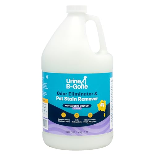 Urine B-Gone Enzyme Cleaner for Human, Cat & Dog Urine, Lavender, 1 Gallon