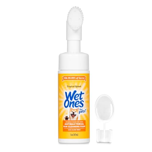 Wet Ones for Pets Foam Dog Paw Cleaner, Tropical Splash Scent, 5 Oz