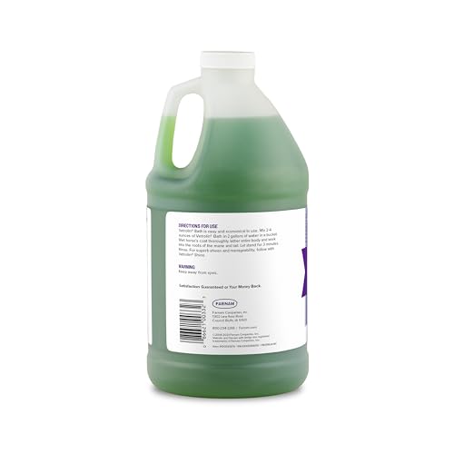 Farnam Vetrolin Bath, Ultra-Hydrating Argan Oil Conditioning Shampoo, Enhances Shine, Soothes Dry Skin, for Horses and Dogs, 64 oz.