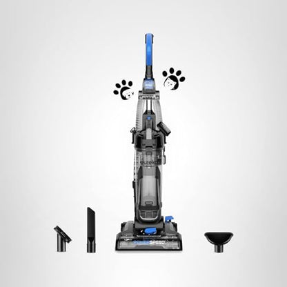 Eureka Upright Vacuum Cleaners, PowerSpeed Lightweight, NEU181A | Pet Hair, Carpet & Hard Floor, 2.6L Dust Cup, Pet Turbo Brush, Crevice & Upholstery Tools, Bagless, Blue