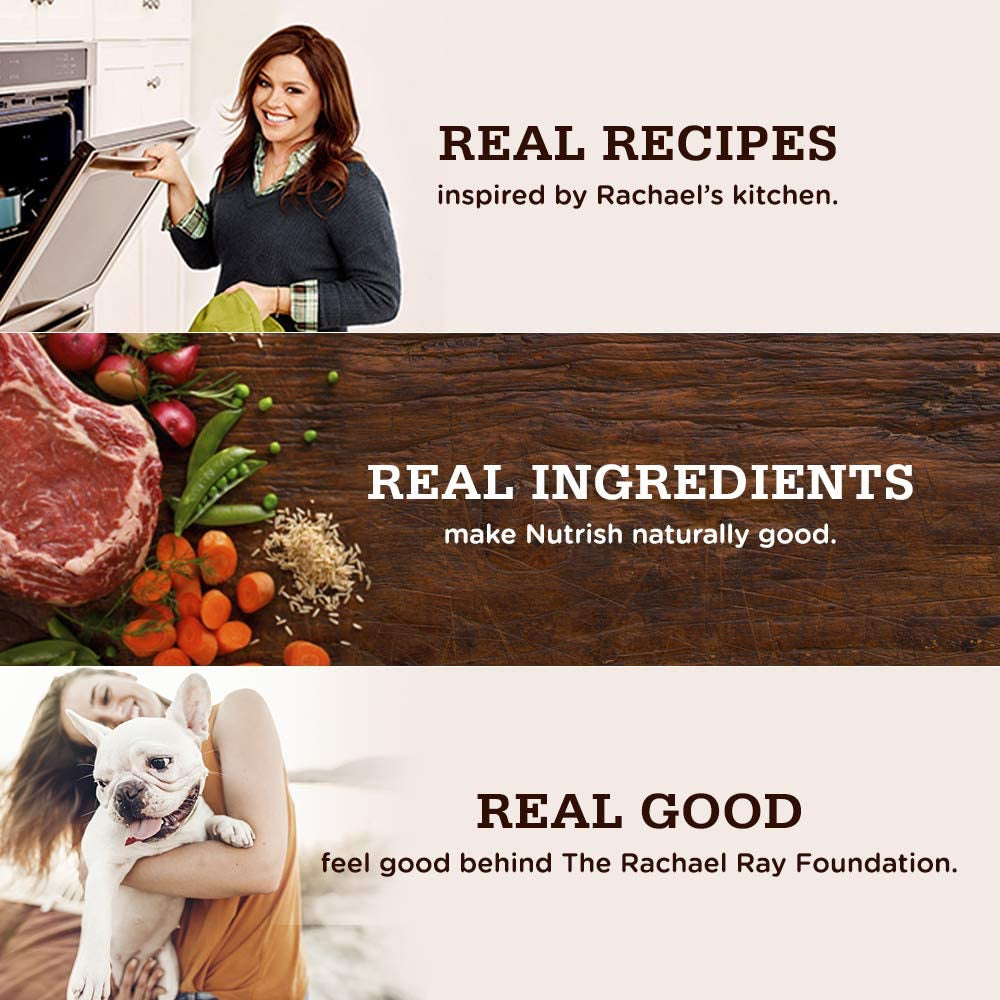 Rachael Ray Nutrish Dish Premium Dry Dog Food, Chicken & Brown Rice Recipe with Veggies & Fruit, 11.5 Pound