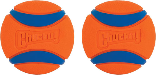 Chuckit Ultra Ball Dog Toy, Small (2 Inch Diameter), Pack of 2, for Breeds 0-20 Lbs